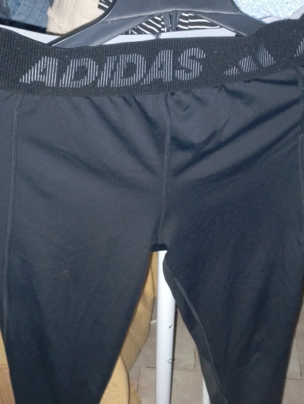 adidas Black Kids Performance Leggings with Branded Waistband